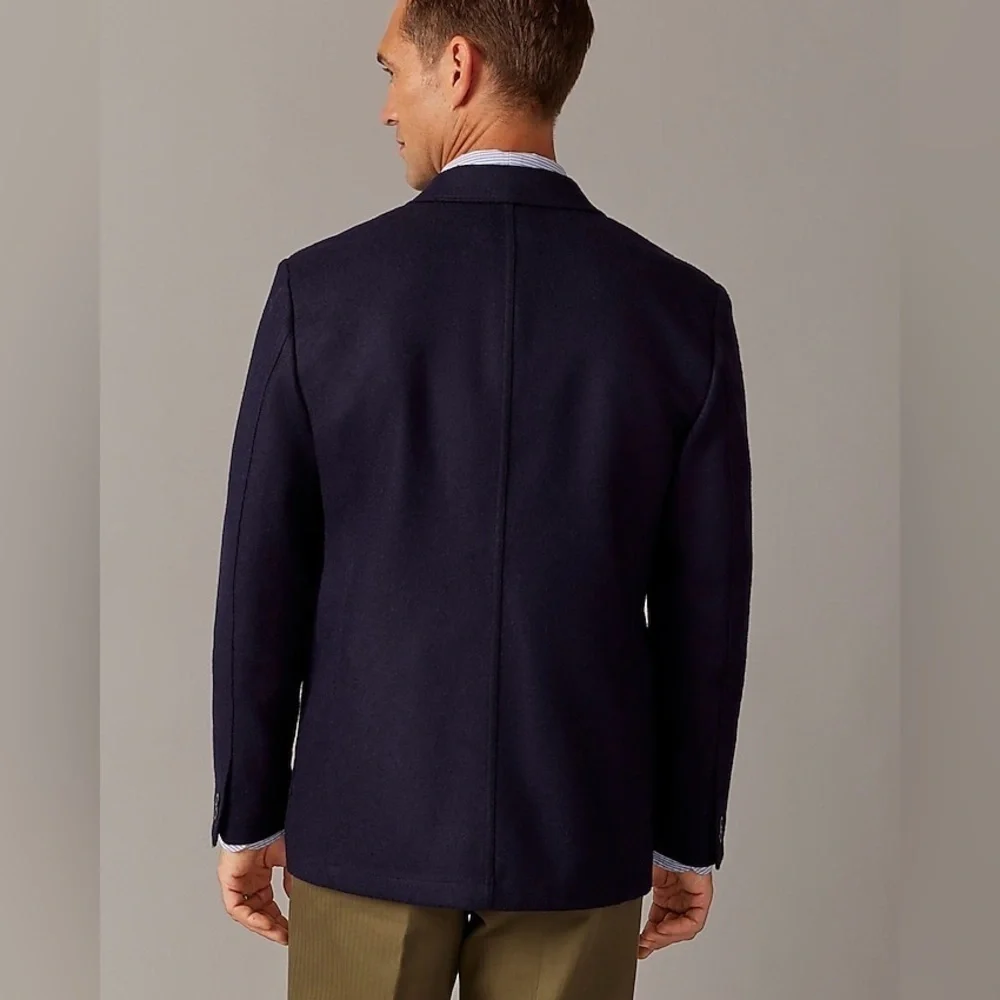 J Crew x Wallace & Barnes blazer in English melton wool BQ481